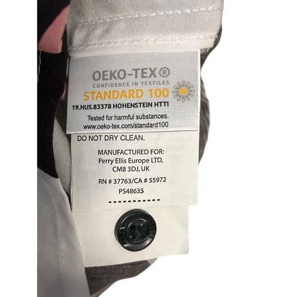 Perry Ellis Men’s XXLT Geometric Print Short-Sleeve Shirt – 100% Lyocell – Retro - Picture 5 of 6